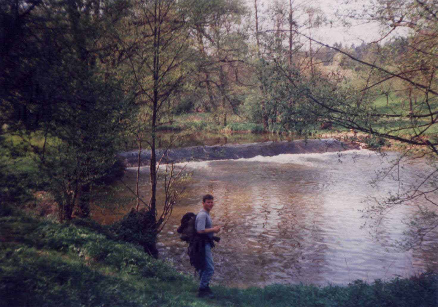 Při přechodu Blanice v roce 1995