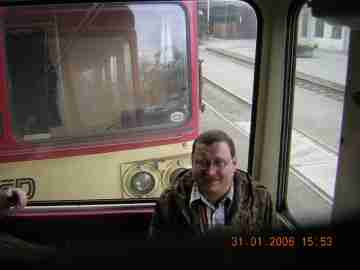 Džarda ve vlaku na vandr v lednu 2008