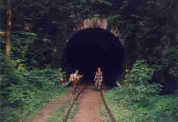 Ratajský tunel ze strany od Ledečka